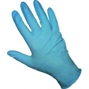 Blue Nitrile Gloves - Powder Free (M)