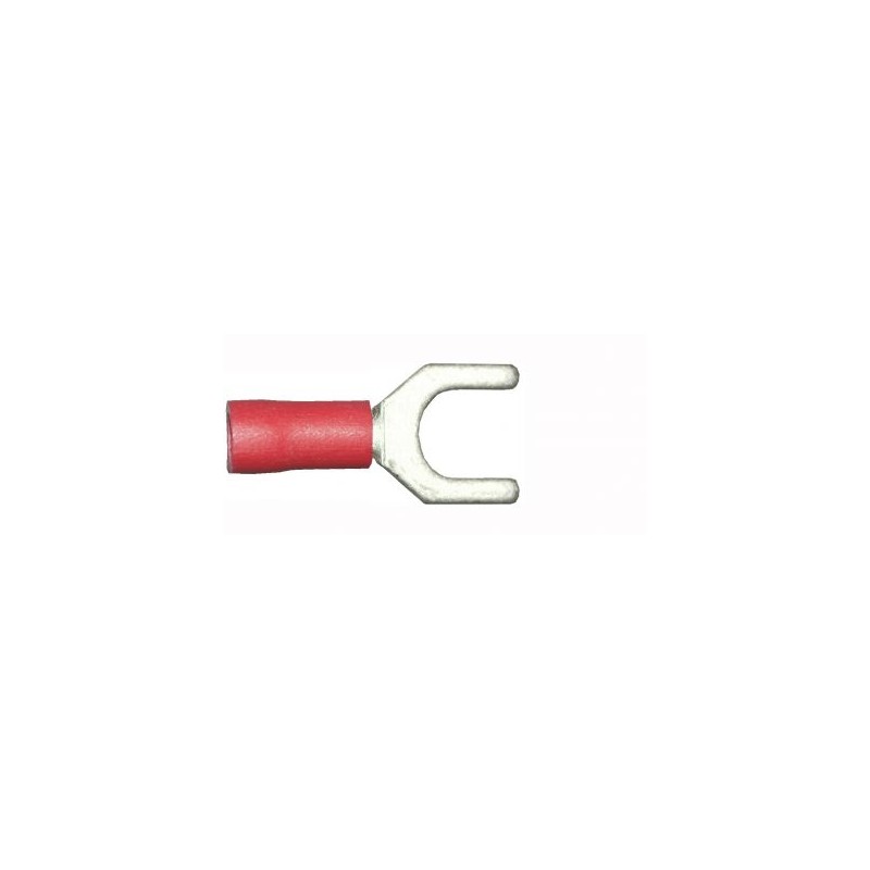 Red Fork Connector 6.4mm